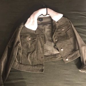 Army Green Cropped Jacket
